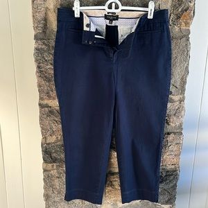TALBOTS SIZE 10P PERFECT CROP NAVY BLUE